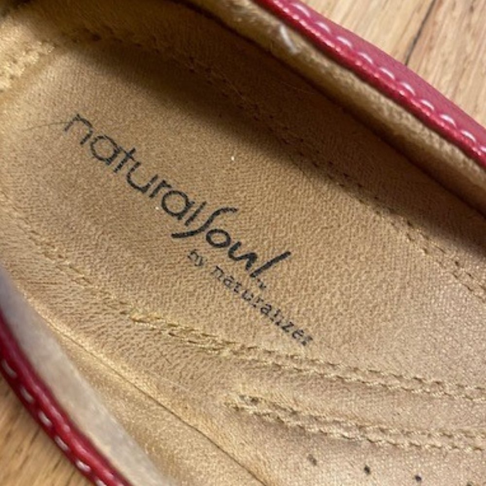Natural Soul by Naturalizer - Red Flats - Sz - 9.5 - Picture 9 of 13